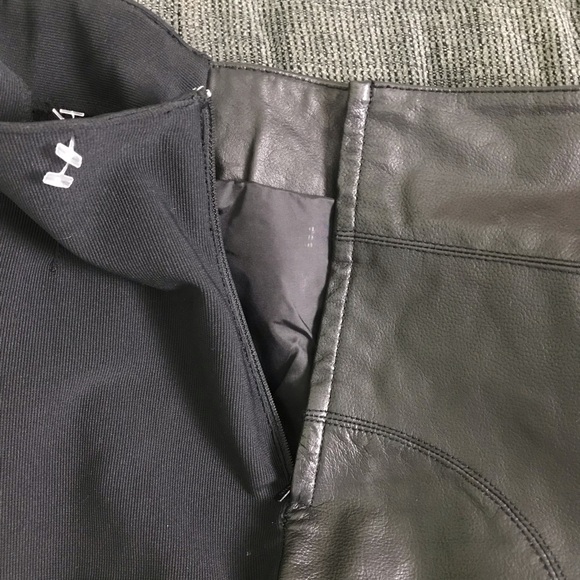 Arlen Ness Black Leather Straight Leg Moto Pants Womens Size M Bikerwear Punk - Picture 10 of 12